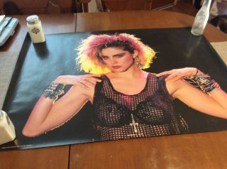 Vintage Madonna Poster.  Anabas 1985.  Printed In England.  Rare