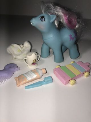 My Little Pony G1 Vintage First Tooth Baby Fifi With Complete Accessories