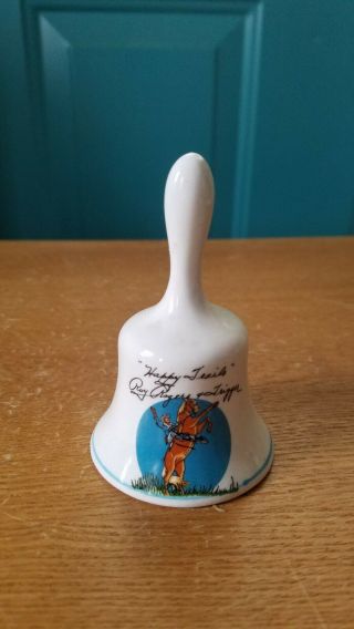 Vintage Roy Rogers And Trigger Ceramic Or Porcelain Bell