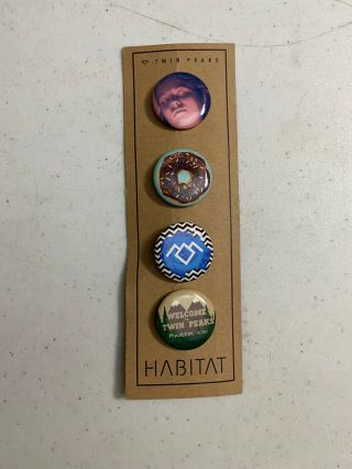 Twin Peaks Official Habitat Button Set