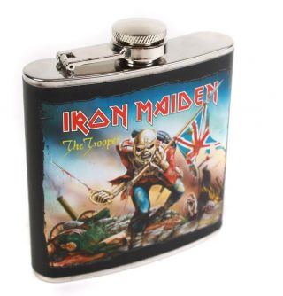 Official Licensed - Iron Maiden - The Trooper Hip Flask Metal Eddie
