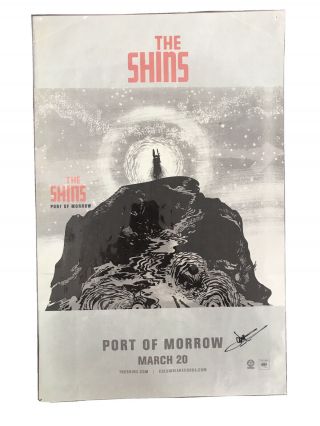 The Shins Port Of Morrow 11x17 Poster Autographed By James Mercer (laminated)