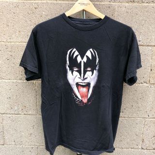 Vintage 2002 Kiss Gene Simmons Shirt Medium Band Tee Heavy Metal Concert Tour
