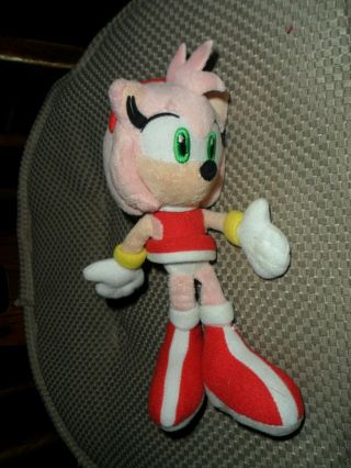 Vintage 7 " Amy Rose Sonic The Hedgehog Plush Doll