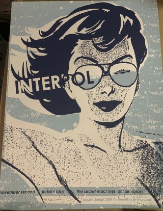 Interpol Screen Printed Poster 18x24