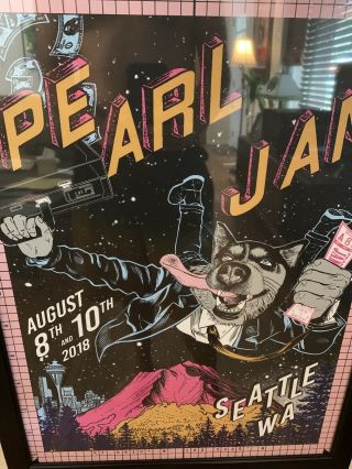 Pearl Jam Seattle Poster 2018 Home Away Shows Faile Print Eddie Vedder.