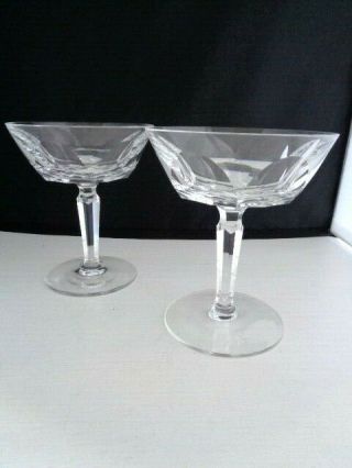 Waterford Crystal Set Of 2 Champagne / Tall Sherbet Stemware Sheila Pattern