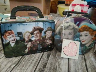 2 I Love Lucy Tins Fred Ethel Ricky Tv Show Empty Lucille Ball Classic Tv Vandor