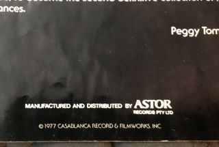 Kiss 1977 ALIVE II Insert Evolution of Kiss ASTOR Australia Variant Book Only 2