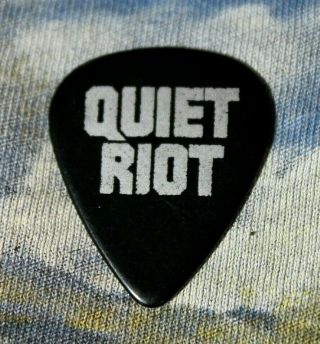 Quiet Riot // Alex Grossi Tour Guitar Pick // Black/silver Bang Tango Ignite