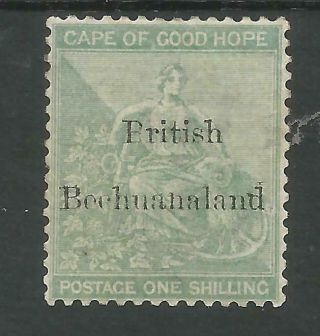 British Bechuanaland Sg8 The 1886 Qv 1/ - Green Mounted Cat £375