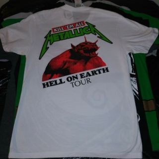 Metallica Kill Em All Hell On Earth Tour Tag 2018 Large L T - Shirt