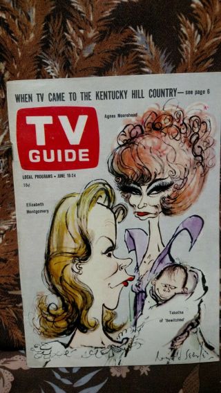 Tv Guide June 18 - 24,  1966,  Bewitched