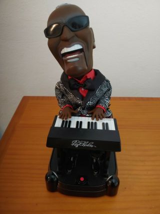 Ray Charles Swinging Singing Animated Musical Doll On Piano 17 " Toy No Box