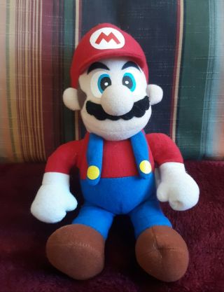 1997 Vintage Poseable Limited Edition Nintendo Power Mario Plush Toy Toysite