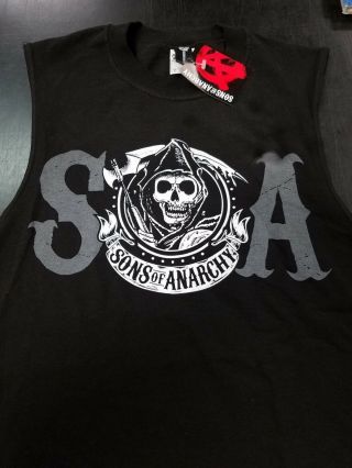 Sons Of Anarchy Circle Reaper Double Sided Print Muscle Shirt Official