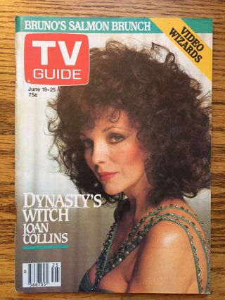 Canada Tv Guide - 1982 - Dynasty - Joan Collins - Montreal Quebec Edition