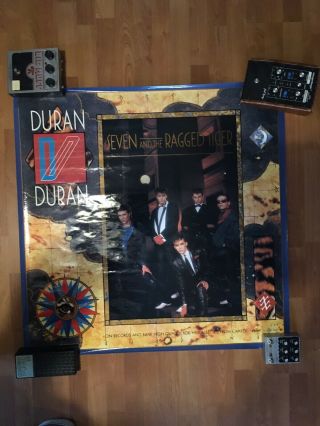 1983 Duran Duran " Seven And The Ragged Tiger " 36 In.  X 36 Glossy Promo Poster