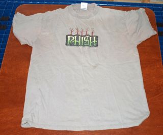 Vtg Vintage Phish Shirt 1997 Fall Tour Xl Shirt 2 Sided Jim Pollock Art
