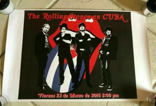 The Rolling Stones Poster Concert In Havana Cuba March 25/2016