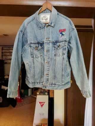 Vintage Bryan Adams 1992 Waking Up The World Tour Jean Jacket Size Large