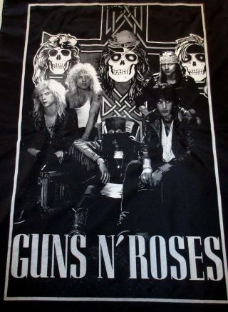 Guns ' N Roses 80 ' S PROMO Poster Textile Flag Appetite For Destruction 3