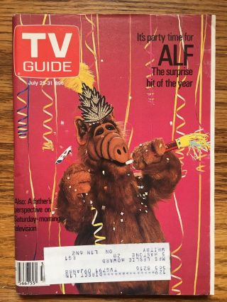 Canada Alf On Cover Of Tv Guide 1987 Oshawa Edition
