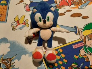 Rare Official Sega Prize Taiwan Sonic The Hedgehog Plush Toy Doll Exclusive Htf