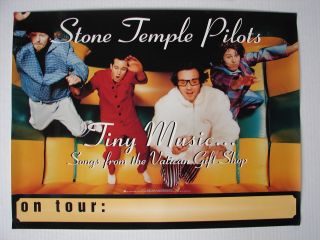 Stone Temple Pilots Tiny Music U.  S.  Tour Promo Poster Grunge Rock Scott Weiland