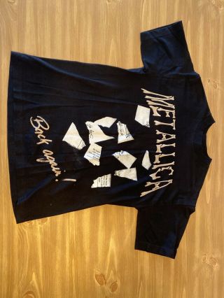 Vintage Metallica Mri Tour Shirt Size Medium From Aug 6th 2000.  Rare