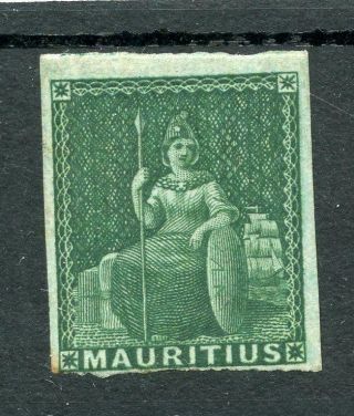 Mauritius 1858 - 62 (4d) Green Sg27 Fine Mm Cat £450