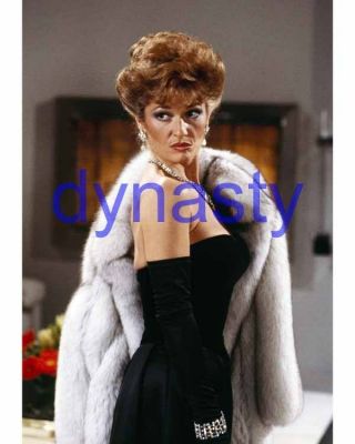 Dynasty 6332,  Stephanie Beacham,  Wrapped In Fur Coat,  8x10 Photo,  The Colbys