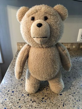 Talking Ted The Movie Plush Teddy Bear Commonwealth Toy Mouth Moves
