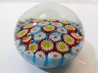 Art Glass Cane Flowers Millefiori Close Concentric Circles Unsure of Maker 2