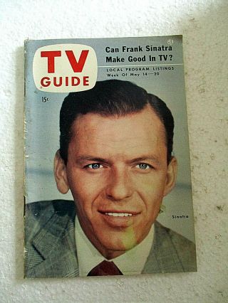 Tv Guide - May 14 - 20 1954 - Frank Sinatra [good]