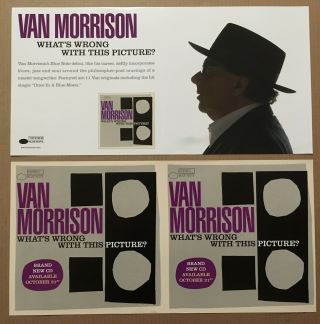 Van Morrison Rare 2003 Double Sided Promo Poster Flat For What’s Cd 24x12