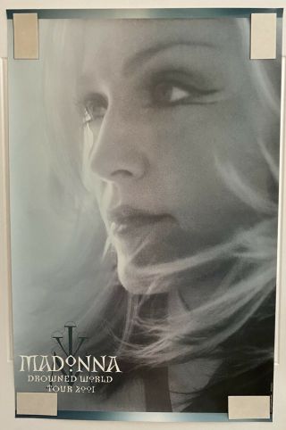 Madonna 2001 Drowned World Tour Poster 22” X 34” Must Have