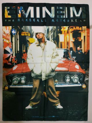 Vintage Eminem 2001 Textile Poster Flag Rap Hip Hop