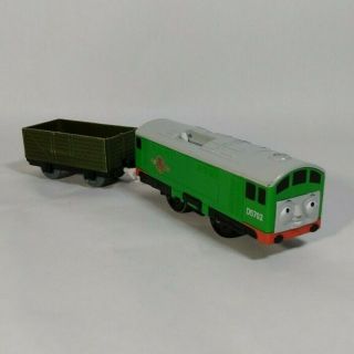 Motorized Boco T4607 With Green Car For Thomas And Friends Trackmaster Railway