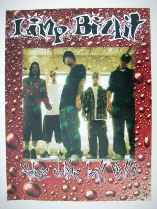 Limp Bizkit Three Dollar Bill,  Yall$ Us Promo Poster - 1997