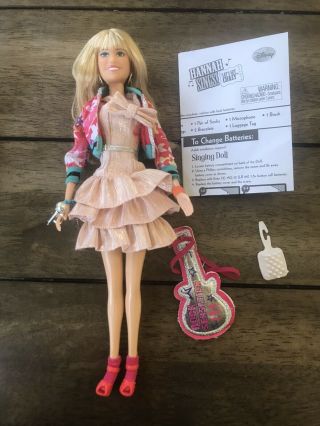 Hannah Montana The Movie Doll Sings Lets Get Crazy.  Rare Htf