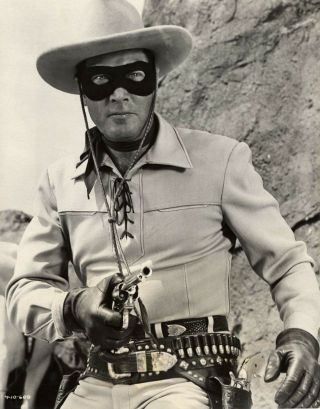 Clayton Moore 8x10 Picture The Lone Ranger Rare Photo