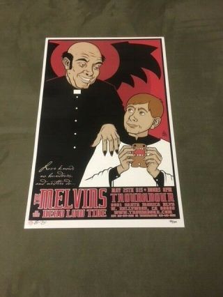 The Melvins At The Troubadour Gig Poster Brian Ewing Art Signed 