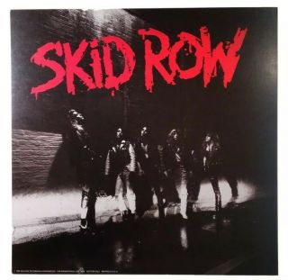 Skid Row Poster Promo Flat 12x12 Rare Vhtf 1989 Sebastion Bach