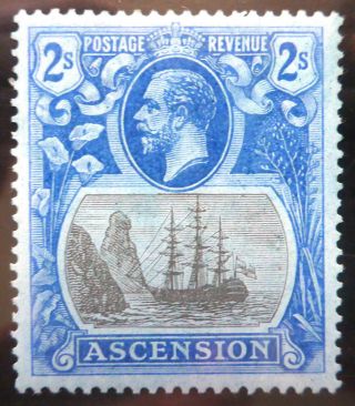 Ascension Island 1924 G.  V - 2/ - " Torn Flag " Variety Sg19b See Below Nc1828