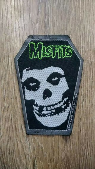 Misfits Coffin Patch 1992 - Official Vintage Rare Danzig Black Flag