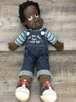 Vintage Bill Cosby’s Little Cosby Kids Fat Albert By Remco 1985 24” With Bibs