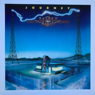 1986 Journey Raised On Radio Promotional Rock Poster 23” X Album Cover