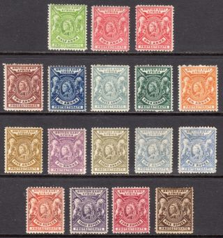 British East Africa 1896 - 1901 Qv Set Of 15,  Shades M,  Un. ,  Sg 65 - 79 Cat £620