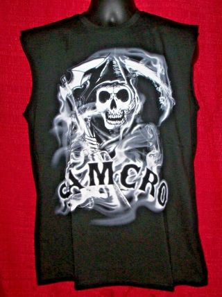 Sons Of Anarchy Samcro Muscle Style Sleeveless Large Mens T - Shirt -